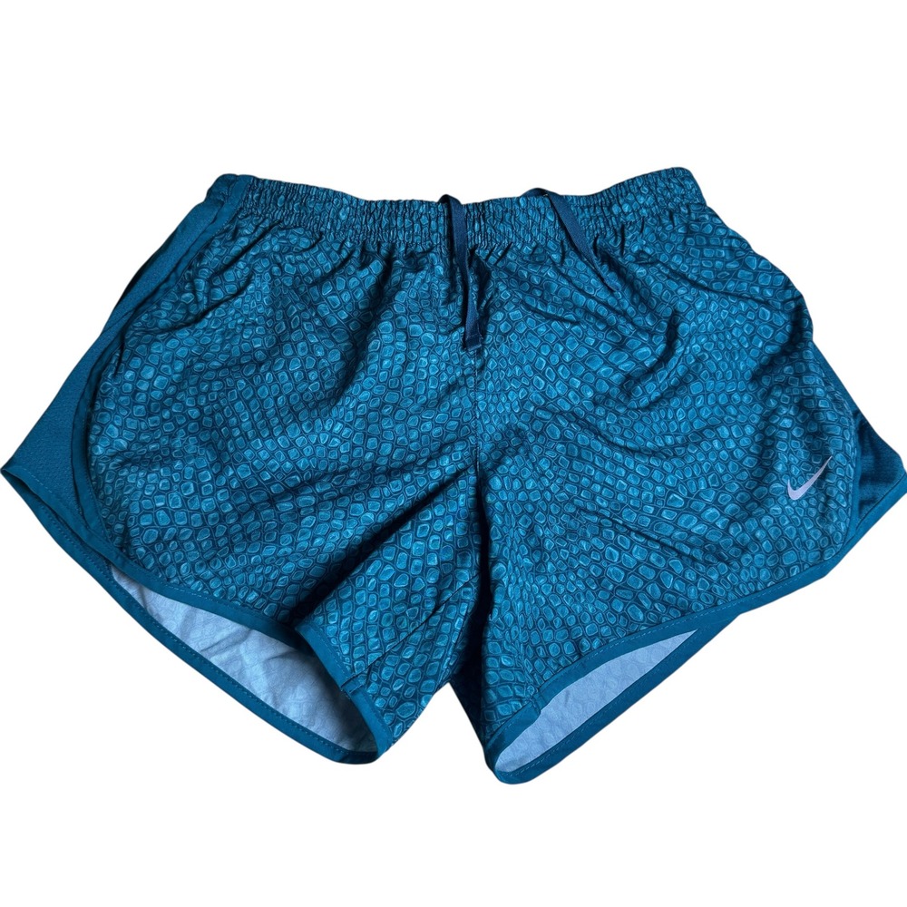 Nike Dri-FIT Running Shorts Women's L Teal‎ Snake Print Athletic Gym girls